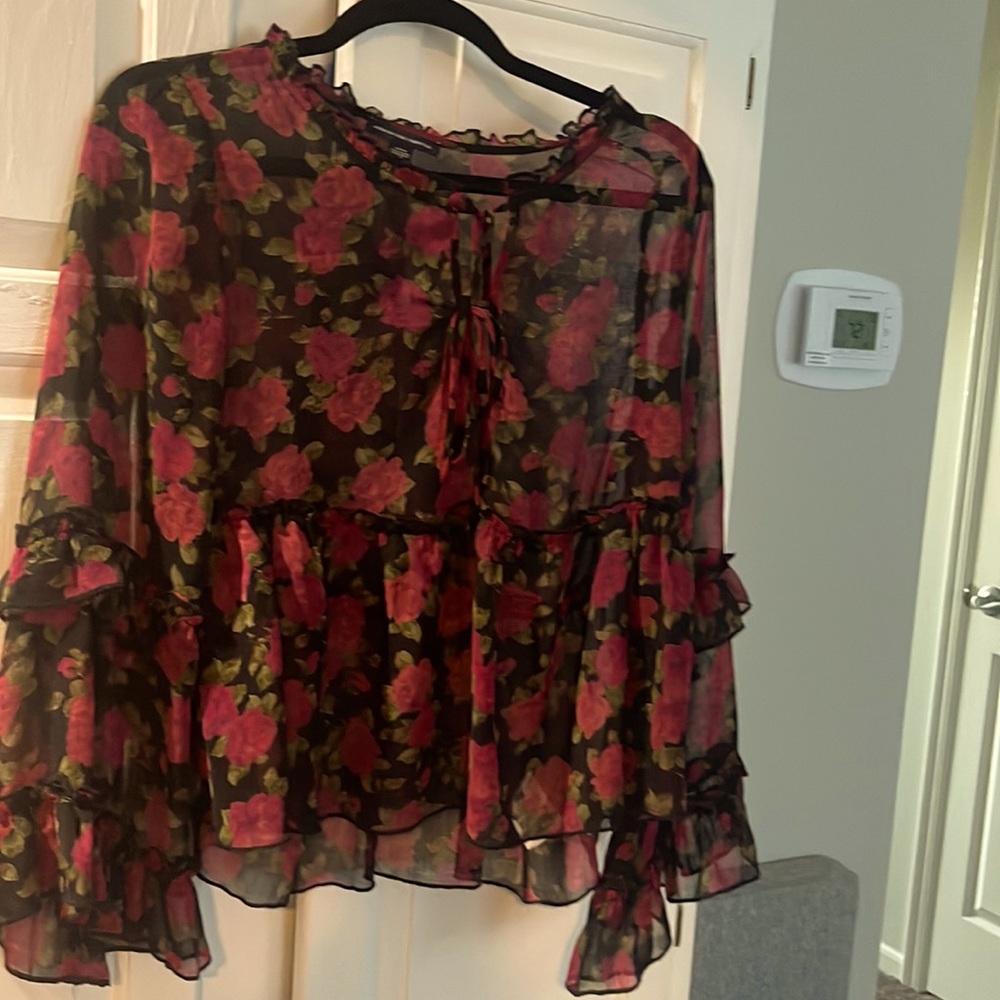 American Eagle sheer blouse